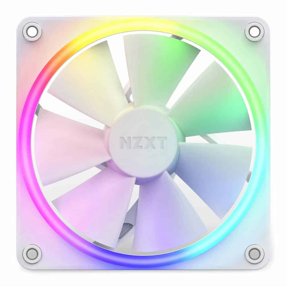 (image for) NZXT F120 RGB 120mm PWM Single High Airflow Fan White